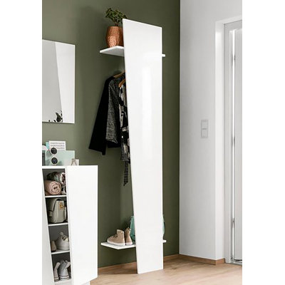 Wade Logan Longford Wall Mounted Coat Stand with Storage Wayfair