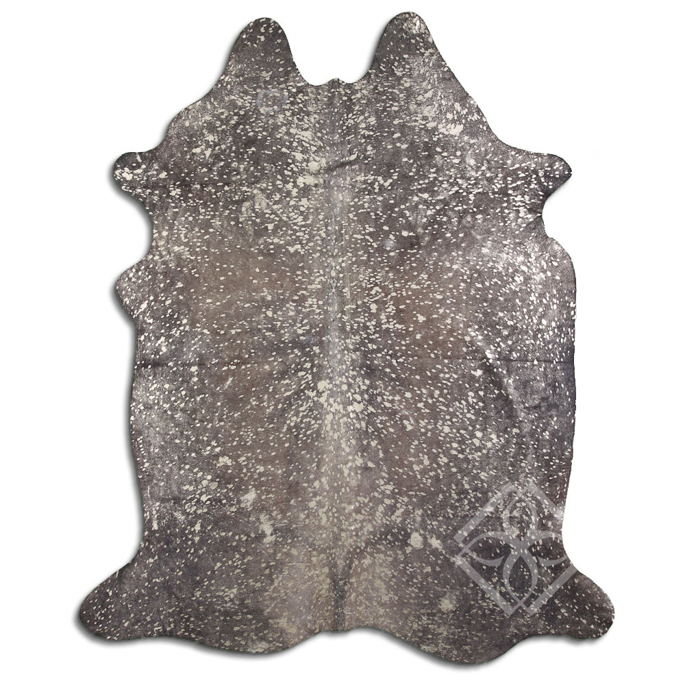 Loon Peak Acid Washed Hair Handmade Cowhide Gray Area Rug - Wayfair Canada