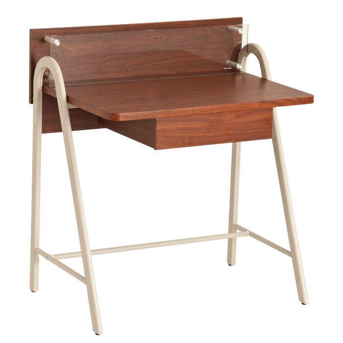 George Oliver Mercurio Metal Base Writing Desk & Reviews | Wayfair