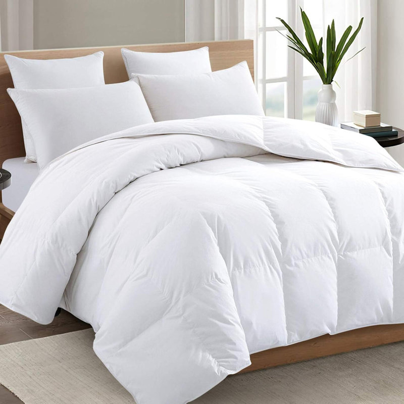 Édredon surdimensionné, housse de couette en duvet synthétique toutes saisons avec languettes de coin, édredon respirant, été chaud