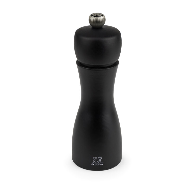 Peugeot Tahiti Duo Black and White Wood Salt and Pepper Mill Set