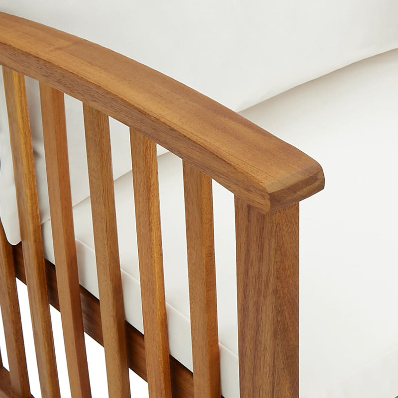 Banc de jardin en bois Benji, Blanc