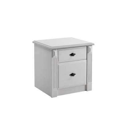 Eva 53cm W Wood Bedside Table