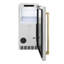 ZLINE Autograph 15 inch Touchstone White Matte Gourmet Ice Maker w/ Bronze Handle-1069246924