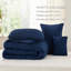 Ensemble d'édredon plissé en microfibre pré-lavé Best vendeur - 89GSM-105529480-105529494