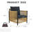 Comming Patio PE Wicker Sofa Set