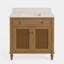 Comptoir de meuble-lavabo en noyer riche 30 po x P 21 po Marly-132975027-132975035