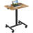 Sweetcrispy Small Mobile Rolling Standing Desk Rolling Desk Laptop Computer Cart for Home
