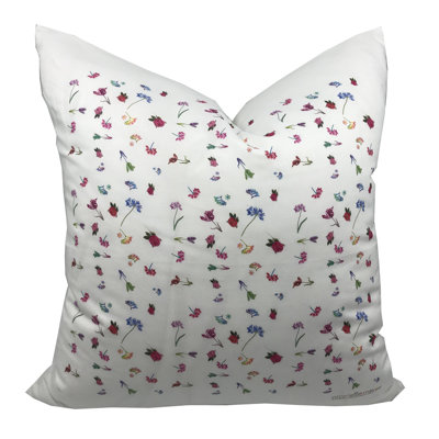 Paint Splatter Linen Cotton 22x22" Square Pillow
