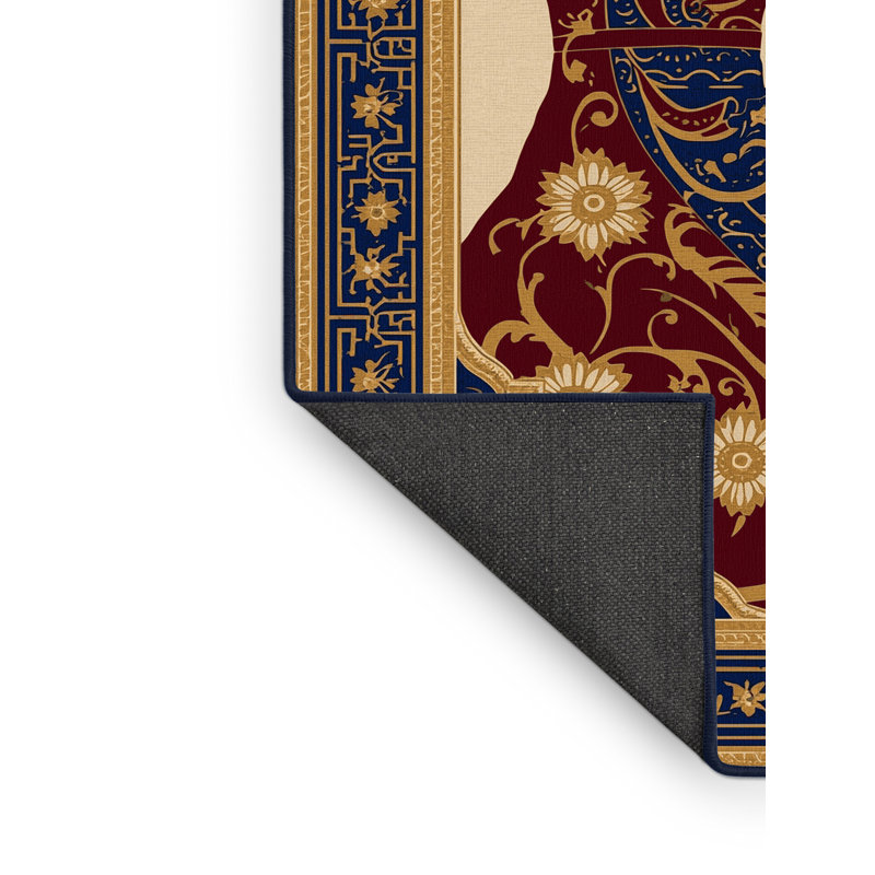 Tapis oriental doux et moelleux de style oriental paralympique en mauve Elina, 5 x 8