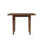 Table de salle à manger extensible de 51 po en bois massif, conception à abattant rotatif avec finition noyer, table de cuisine de style campagnard pour 4 à 6 petits appartements, assemblage facile (table seulement)