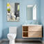 Salle de bain moderne avec salle de bain et salle de bain avec plante et toilette-1097855540