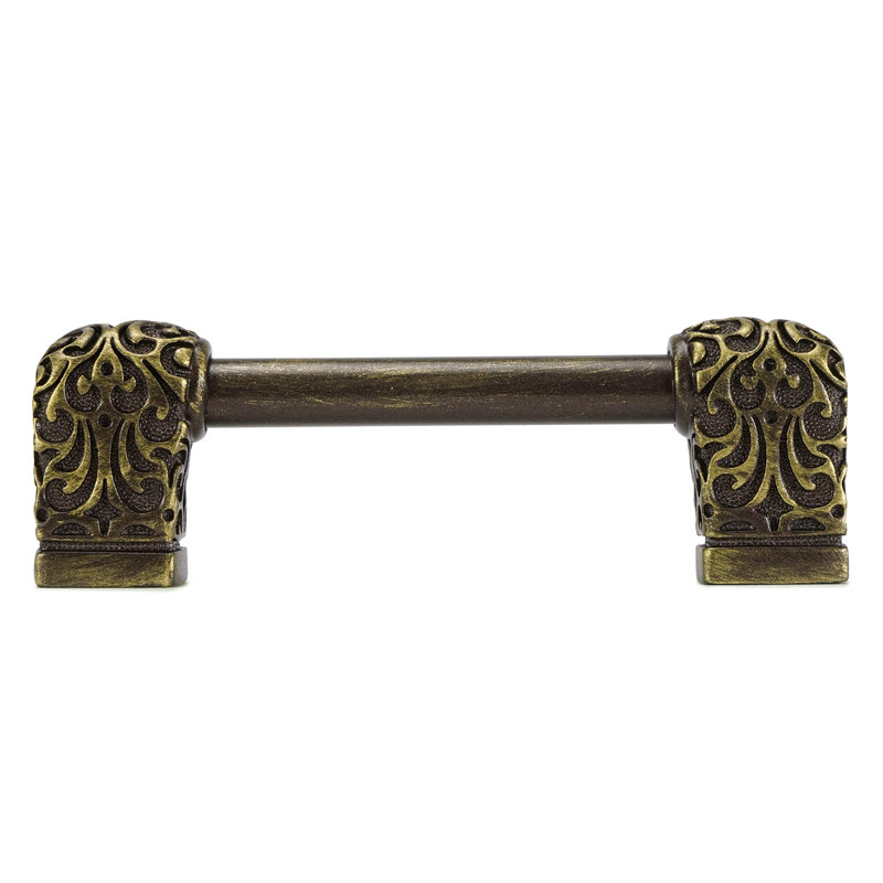 Via Veneto 6" c.c. pull; Soft, 3", Antique Brass