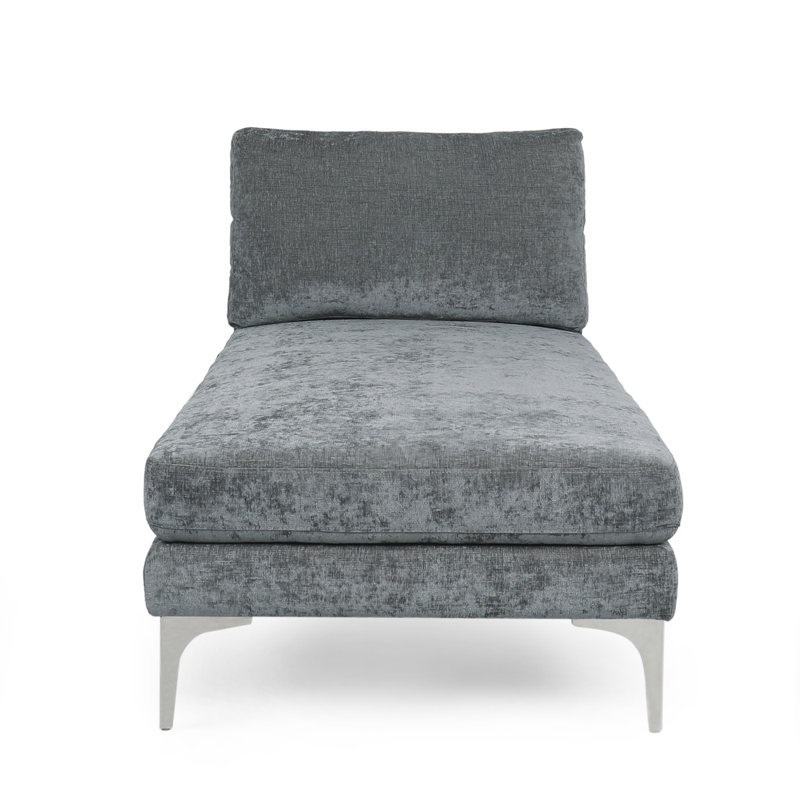 Modern Chaise Lounge, Gray