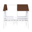 Lit mezzanine en bois avec 2 fenêtres latérales-888562384