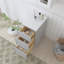 Armoire de salle de bain autoportante Shaker de 15 po à 3 tiroirs, sans comptoir, prête à assembler, gris Colton-95216819