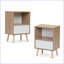 Ensemble de 2 tables de chevet Mid-Century Tablette
