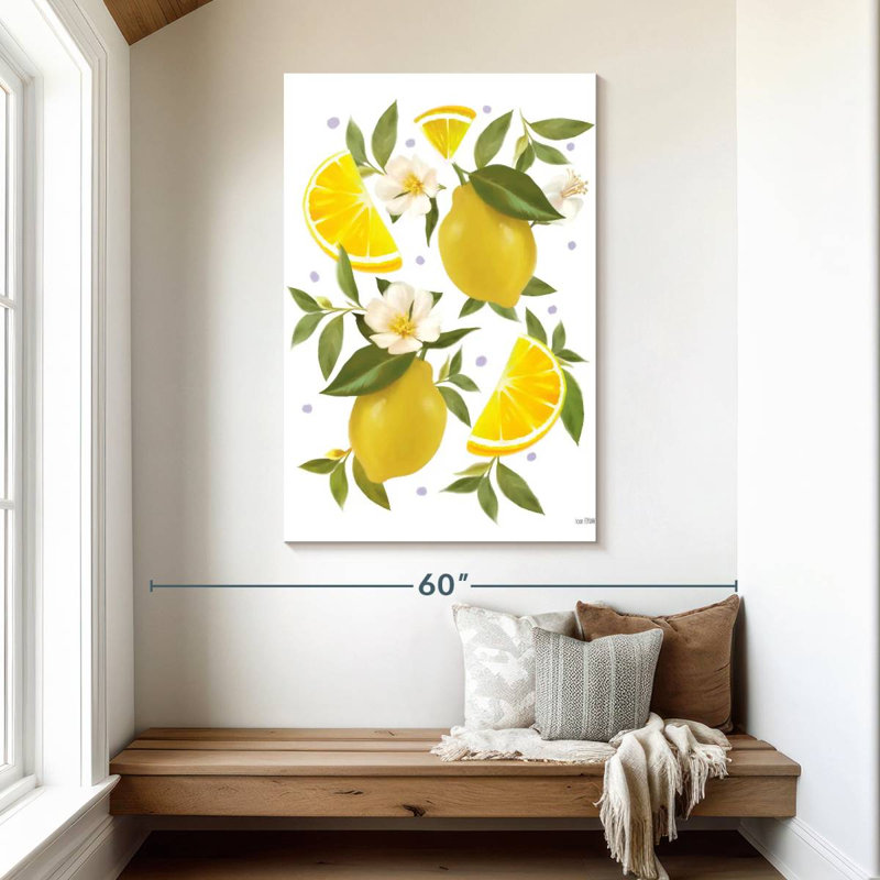 Yarlin citron citron botanique, H 48 po x l 32 po