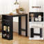 Table de bar avec 3 tablettes pour la cuisine, brun rustique-566112054