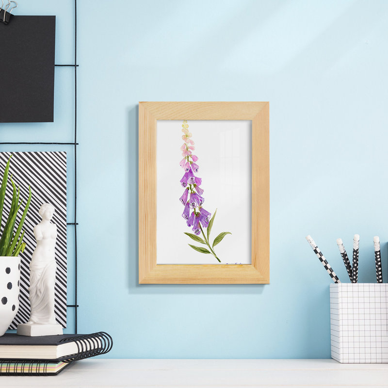 Annie's Foxglove II, L 4 po x H 6 po x P 1 po, Encadré naturel