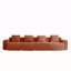 Canapé modulaire à 4 places avec passepoil à bordure française, sans assemblage requis, canapé moderne à 4 places avec coussins décoratifs, tissu de velours rouge-1605132353-1605132355