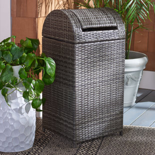 36L/9.51Gallon Rectangular Kitchen Trash Can with Wheels