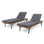 Chaise longue inclinable avec coussin Clearbrook