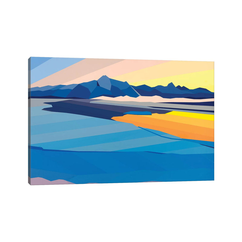 Sunset Reflection by Jun Youngjin - Wrapped Canvas Print, 20.32cm H x 30.48cm W