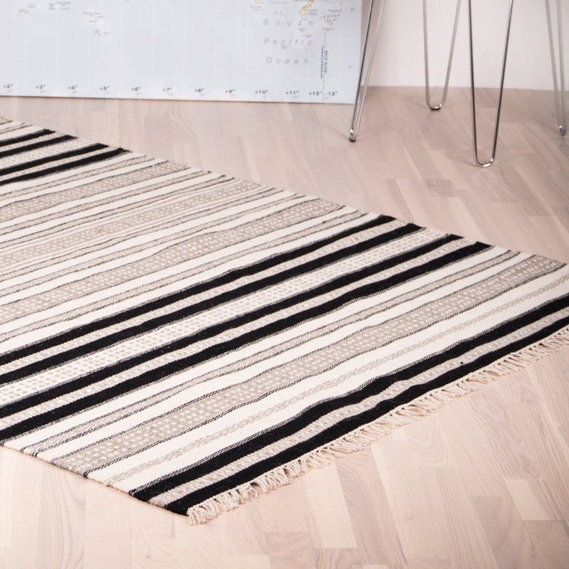 Caldina Striped Hand Woven Area Rug, Rectangle 140 x 200cm