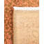Tapis jaune / rouge / brun noué à la main de conception unique 6 pi 2 po x 9 pi 5 po Hayner