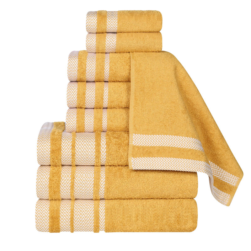 Ensemble de serviettes de salle de bain Bonnetsville Hays, Doré