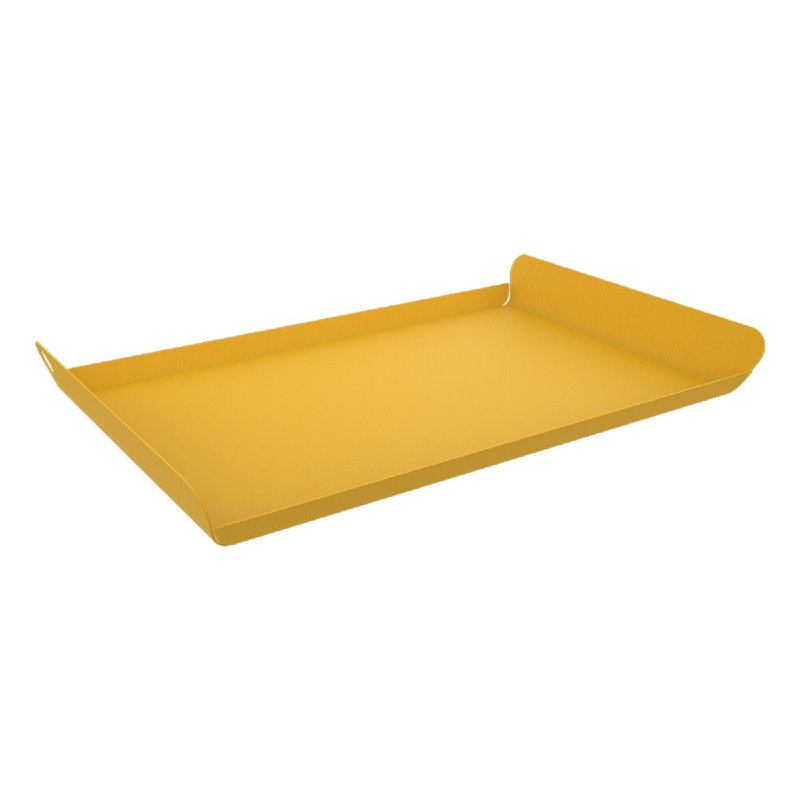 Plateau en acier inoxydable Alto, H 2 po x l 14 po x P 9 po, Miel texturé