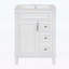 Meuble-lavabo 24 po avec lavabo, conception compacte, 2 tiroirs, tablette réglable, idéal pour les petits espaces-1621288651