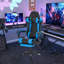 Fauteuil de compétition électrique ergonomique à haute charge avec coussin de massage et repose-pieds rétractable-2134421670