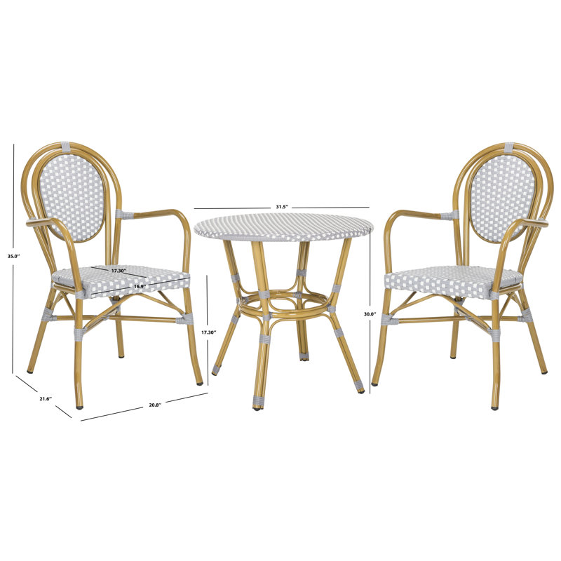 Ensemble bistro long pour 2 personnes 31,5 po Morvant