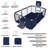 71"x48" Baby Playpen Sturdy Safety Play Yard Activity Center with Basketball Hoop and Football Net-94468286