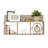 Mcneil 3-Cubby Manufactured Wood Wall Shelf -1819694567
