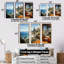 French Riviera Beach Reflections - Coastal Windows, art mural-2141462519-2141462517