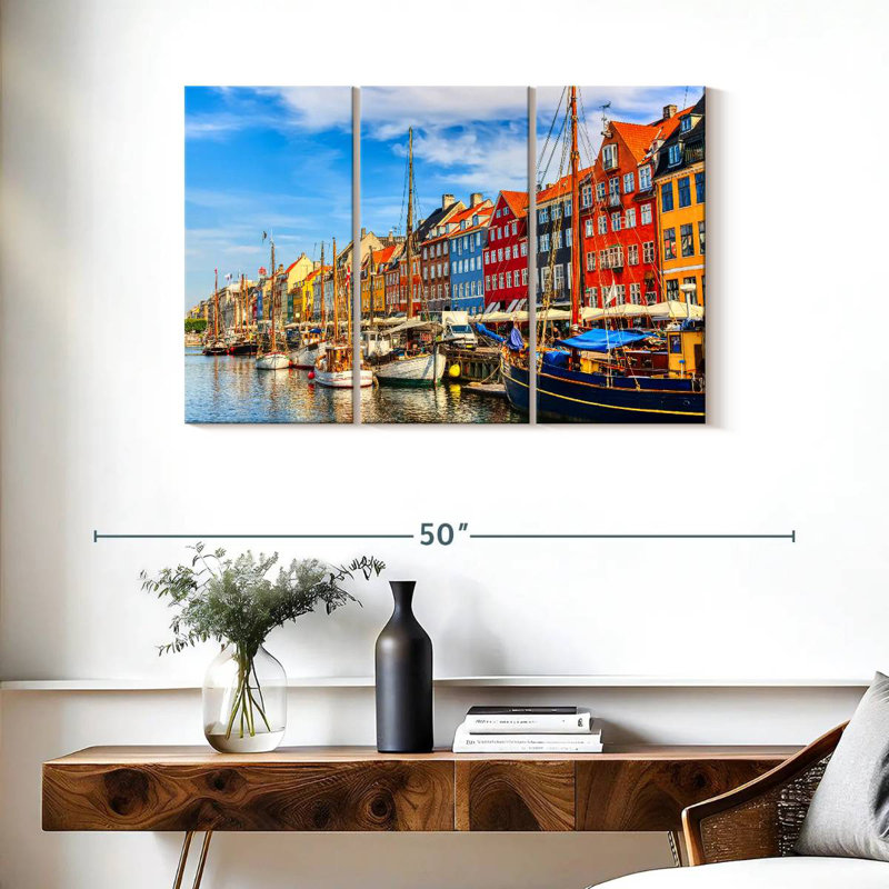 Maisons de bord de mer de Sebbie Nyhavn, H 24 po x l 38 po