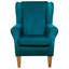Pink Velvet Wingback Armchair