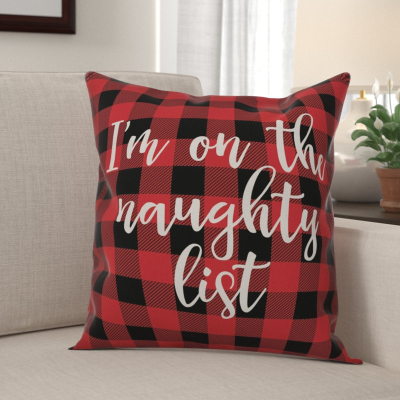  Im Im on the Naughty List in Buffalo, Housse de coussin