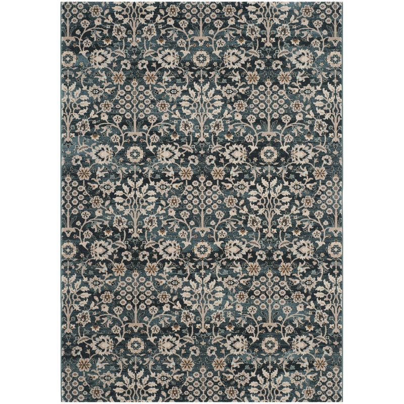 Bristol Point Performance Floral Rug, Rectangle 6' x 9'