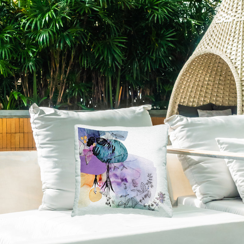 Abstract Outdoor Throw Pillow