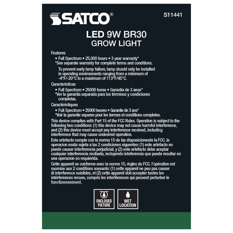 9 Watt Green LED Bulb