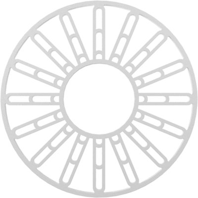 18"OD x 6 1/2"ID x 1/2"P Hale Architectural Grade PVC Pierced Ceiling Medallion