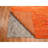 9'x12' Vivid Orange Hand Knotted Plain Solid Design Pure Sari Silk Rug 94700DBA3AAF4E359BE852DCA5728847
