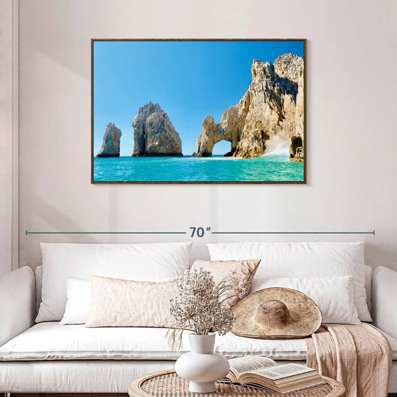 Arche de Cabo San Lucas, Cadre flottant noyer, 43 po x 29 po