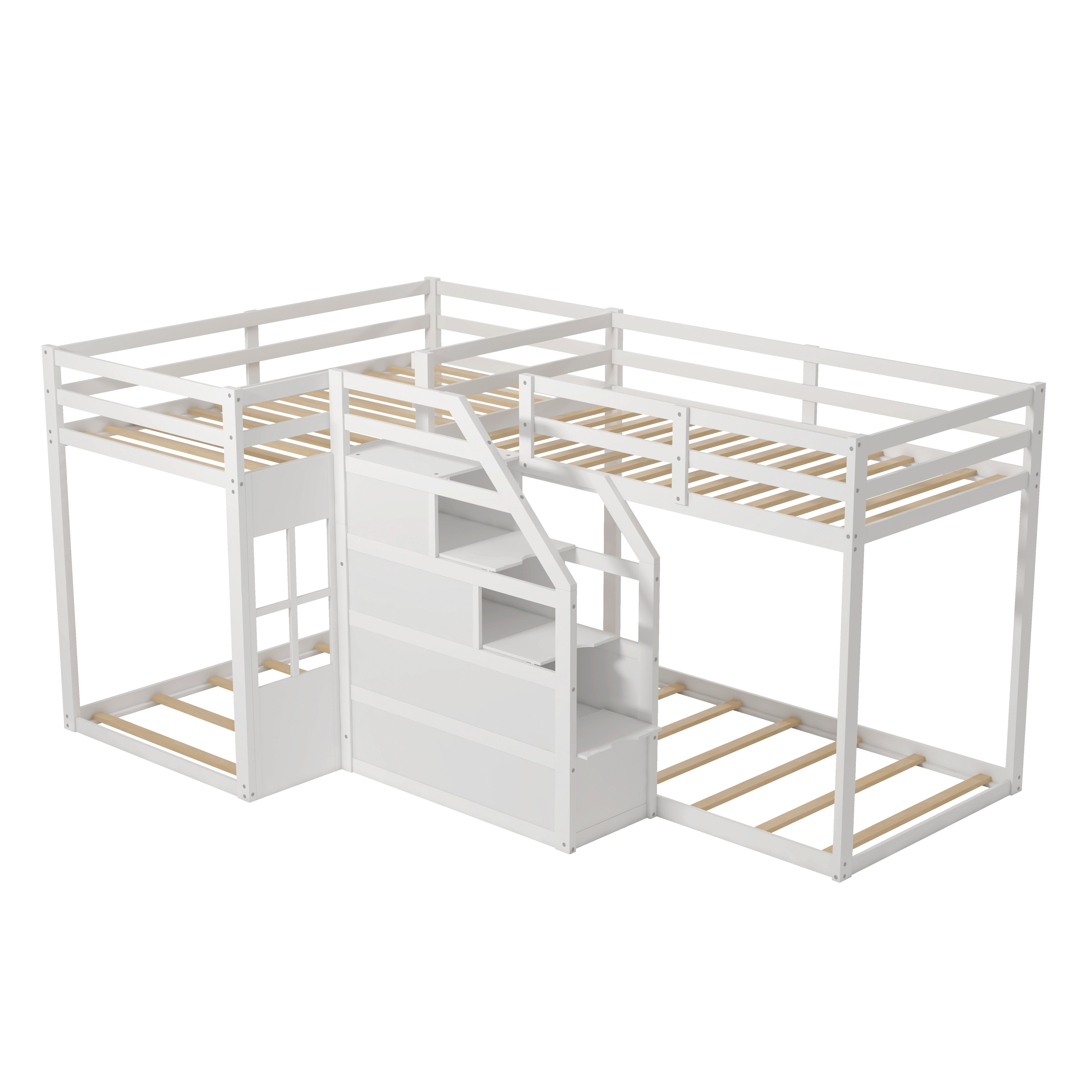 Harriet Bee Fleshia Kids Twin Over Twin Bunk Bed - Wayfair Canada