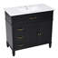 Armoire de salle de bain avec tiroirs et meuble-lavabo