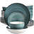 24 Piece Handmade Stoneware Dinnerware Set - Service for 6-65804300